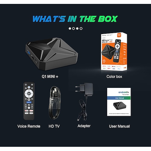 Android 11 und höher TV-Box Q1 MINI 8K RK3318 2GB 16GB 8GB Image