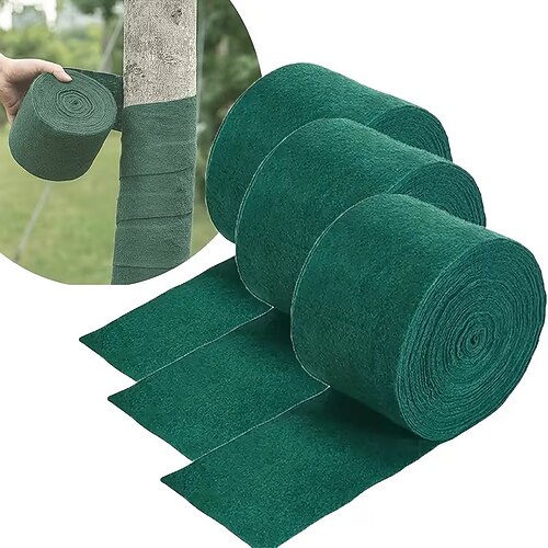 1/3 Rolle Winterbaum-Schutzband – robuste Isolierung und Feuchtigkeitsschutz mit Insektenschutz, Frost- und Windschutz – einfach anzubringen für Obstbäume, Sträucher und Garten – für kaltes Wetter Image