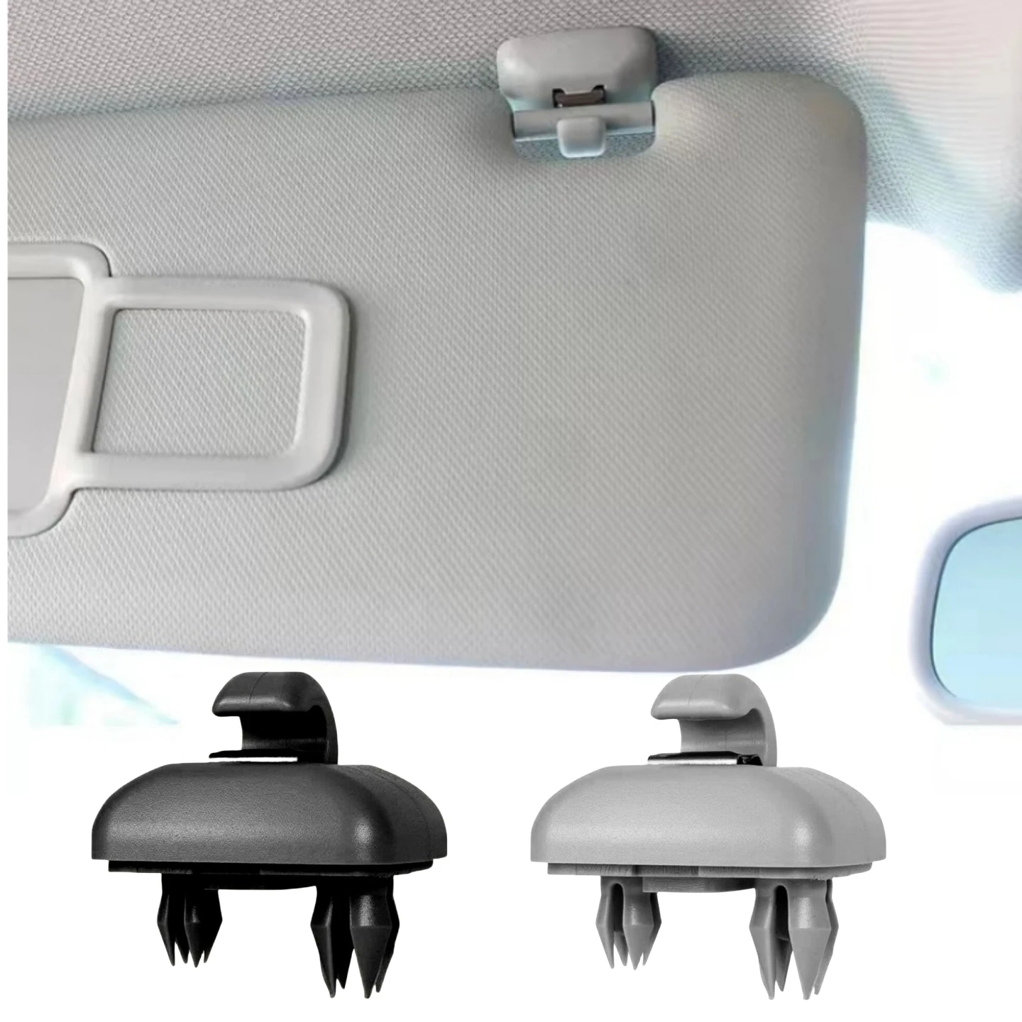 Auto Visiera Parasole Clip Gancio Staffa di Ricambio Per Audi A1 A3 A4 A5 Q3 Q5 Visiera Parasole Clip di Supporto Gancio Accessori Auto
