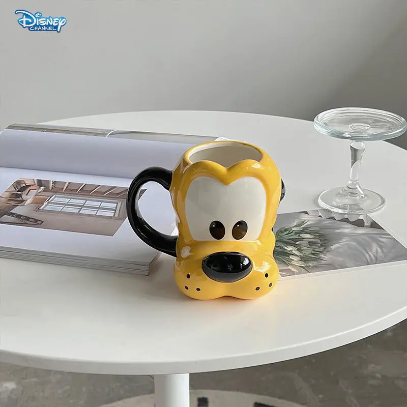 Disney Pluto tazza in ceramica cartone animato 3D modellazione tridimensionale tazza d'acqua casa ufficio ornamenti decorativi tazze di caffè al latte