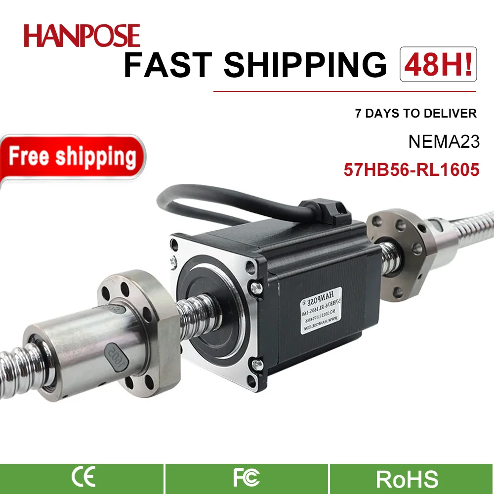 nema 23 57HB56-RL1605 Positive und negative Zähne Kugelumlaufspindel-Schrittmotor 2,8 A 126 N.Cm100/200/300 mm für Zeicheninstrument Image