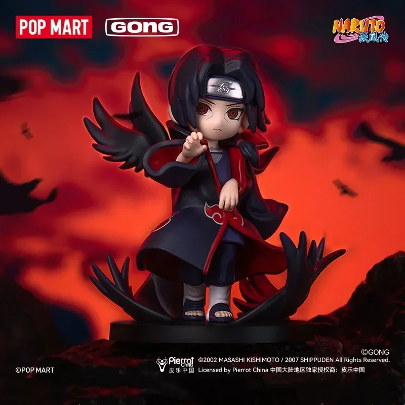 POPMART GONG Naruto Shippuden Akatsuki Arc Serie Blind Box Mystery Box Guess Bag Spielzeug Puppe Anime Figur Ornamente Sammlung Image