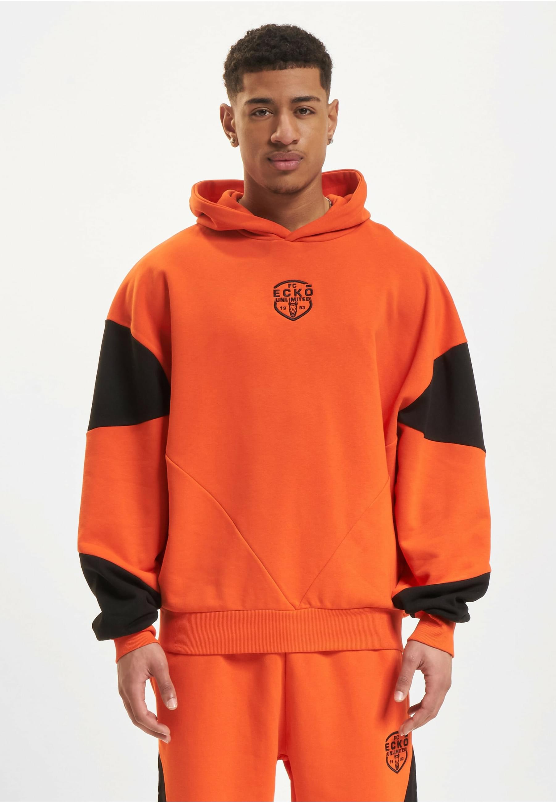 Kapuzensweatshirt ECKO UNLTD. "Ecko Unltd. Ecko Unltd. Construction Hoodies", Herren, Gr. S, rot, schwarz, 80% Baumwolle, 20% Polyester, Sweatshirts