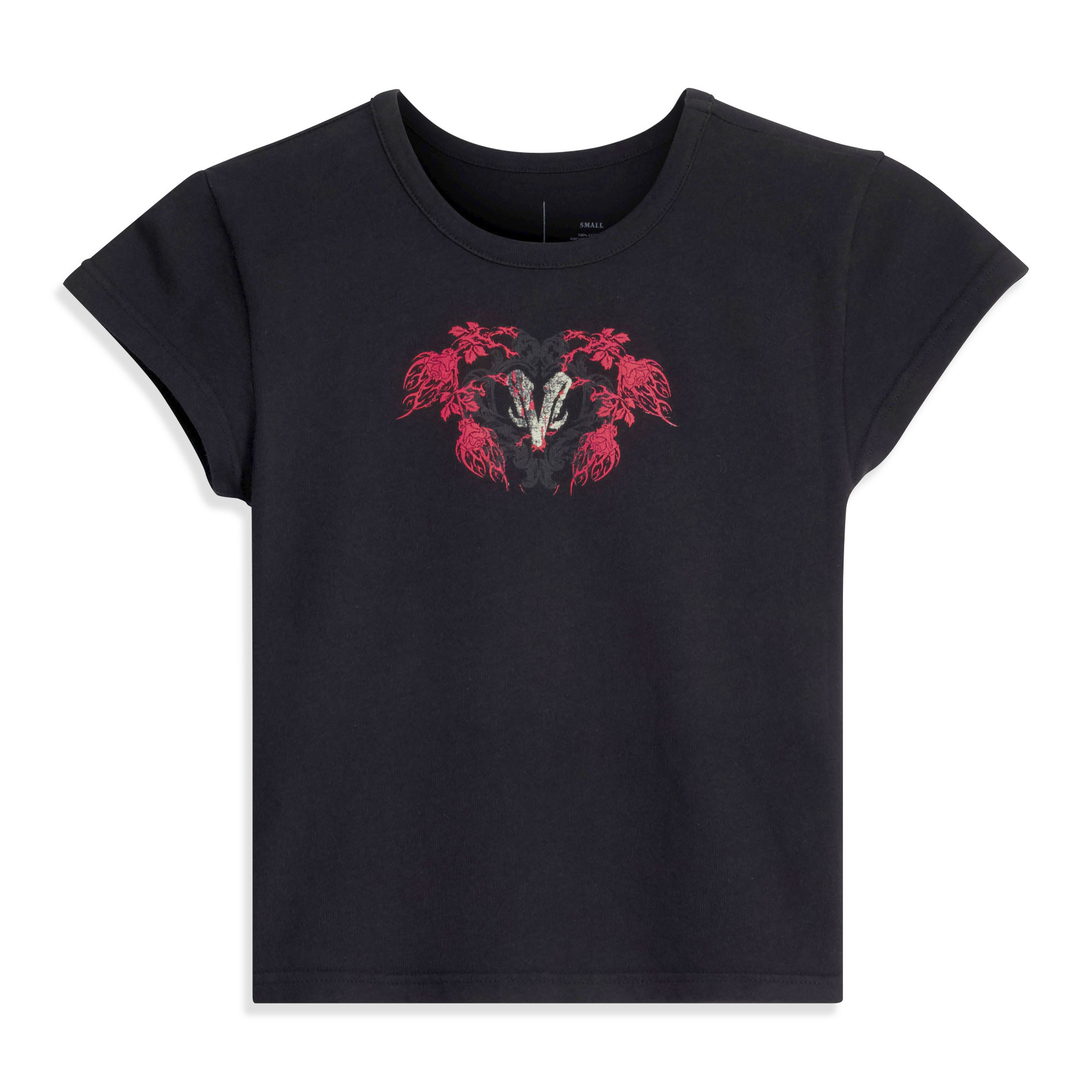 Schwarzes Stephanie Vaquer Civil Regime Red Reign Damen-T-Shirt Image