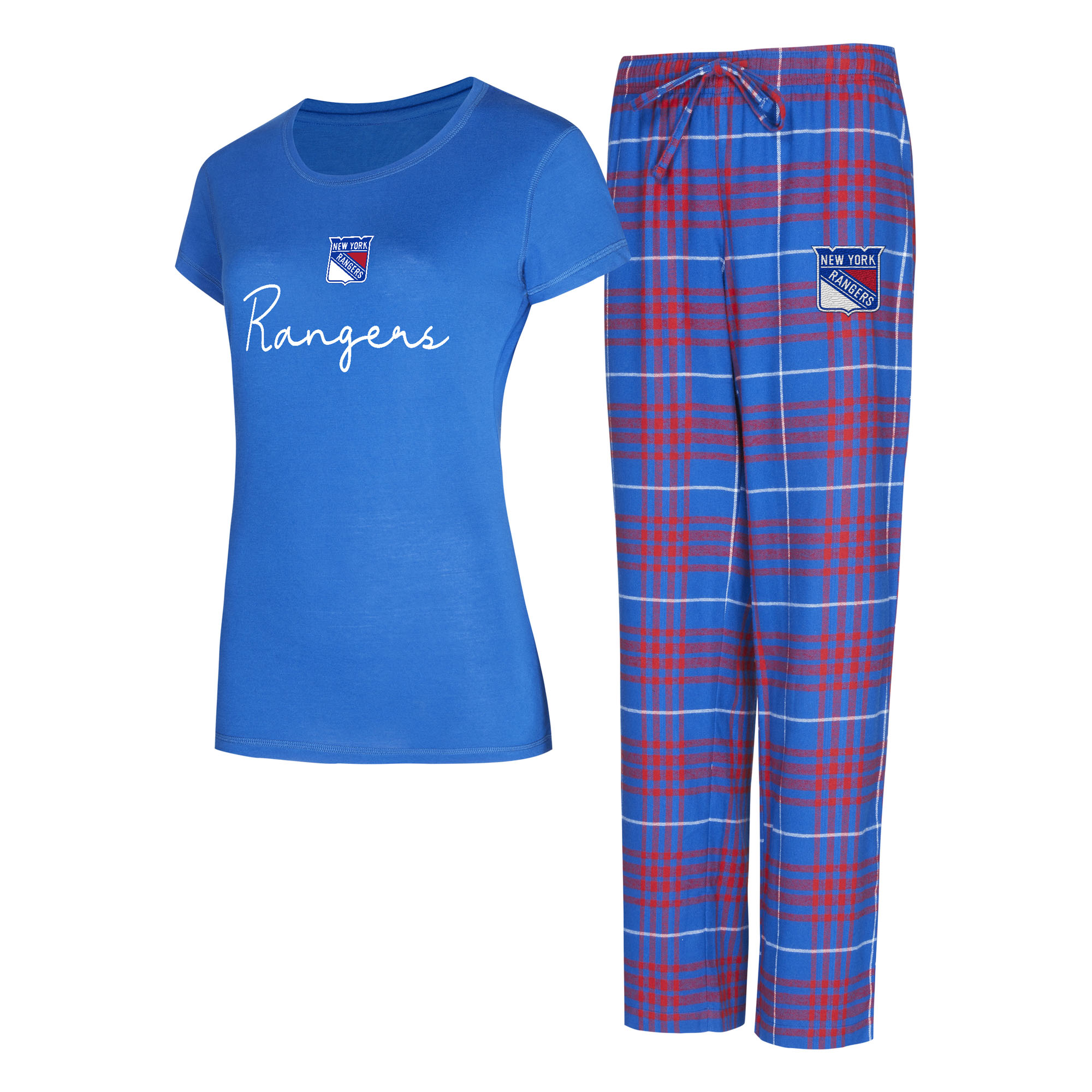 Damen-Schlafanzug-Set „Concepts Sport New York Rangers Vector“ (Oberteil & Hose) Image