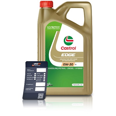 Castrol 5 L EDGE 0W-30 LL + Ölwechsel-Anhänger [Hersteller-Nr. 15FEFC] Image