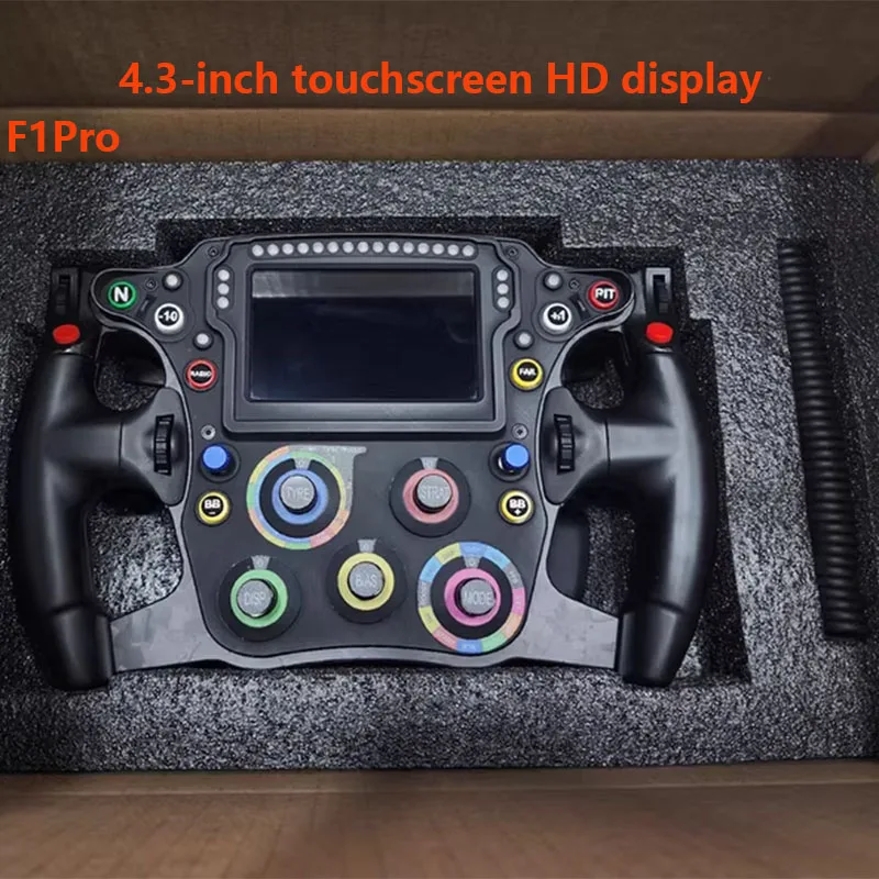 PC F1Pro/Lite Steering Wheel Formula Racing Simulator Game Touchable High-Definition Screen For Thrustmaster Fanatec MOZA