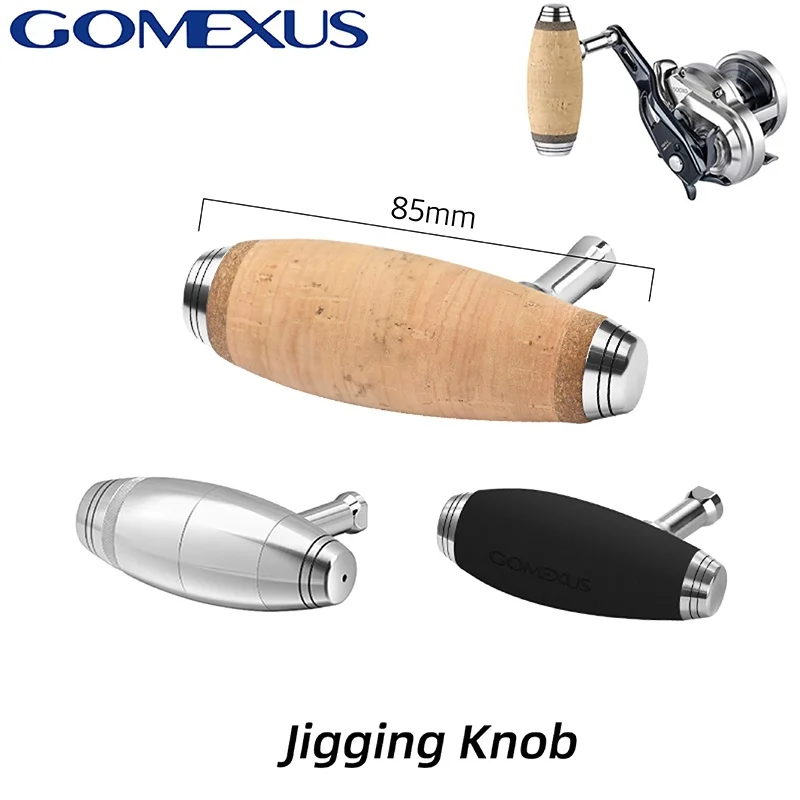 Gomexus Kork-Jigging-Rollenknopf 85–100 mm für Shimano Jigging-Rolle Ocea Conquest Jigging Master Tranx spielt T-BAR Image