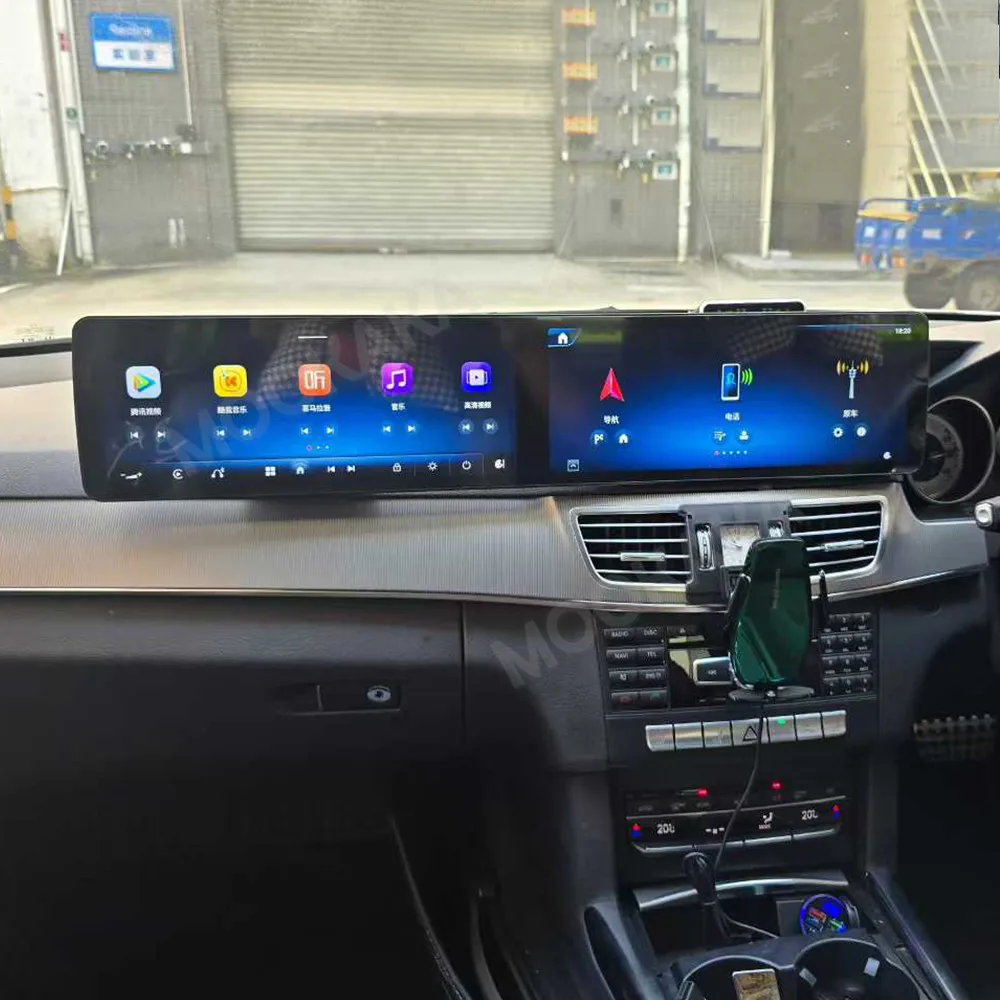 25,6 "Android Carplay Auto Radio Für Mercedes Benz E Klasse W212 2009-2015 Dual Screen Stereo Multimedia TV GPS Navi Kopf Einheit DSP Image