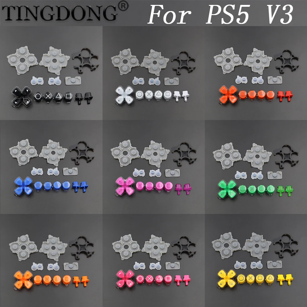 Der Kristallknopf dient zum Austausch von Richtfunktionstasten und leitfähigem Gummi auf dem PS5 V3-Controller-Gamecontroller-Gamepad Image
