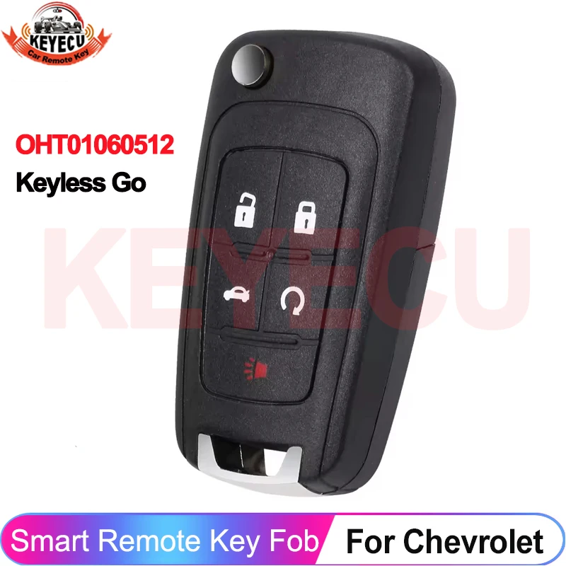 KEYECU Keyless Entry Go OHT01060512 315/433 MHz ID46 Fernbedienung für Chevrolet Cruze Impala SS 2011-2019 Camaro GMC Terrain Smart Key Image