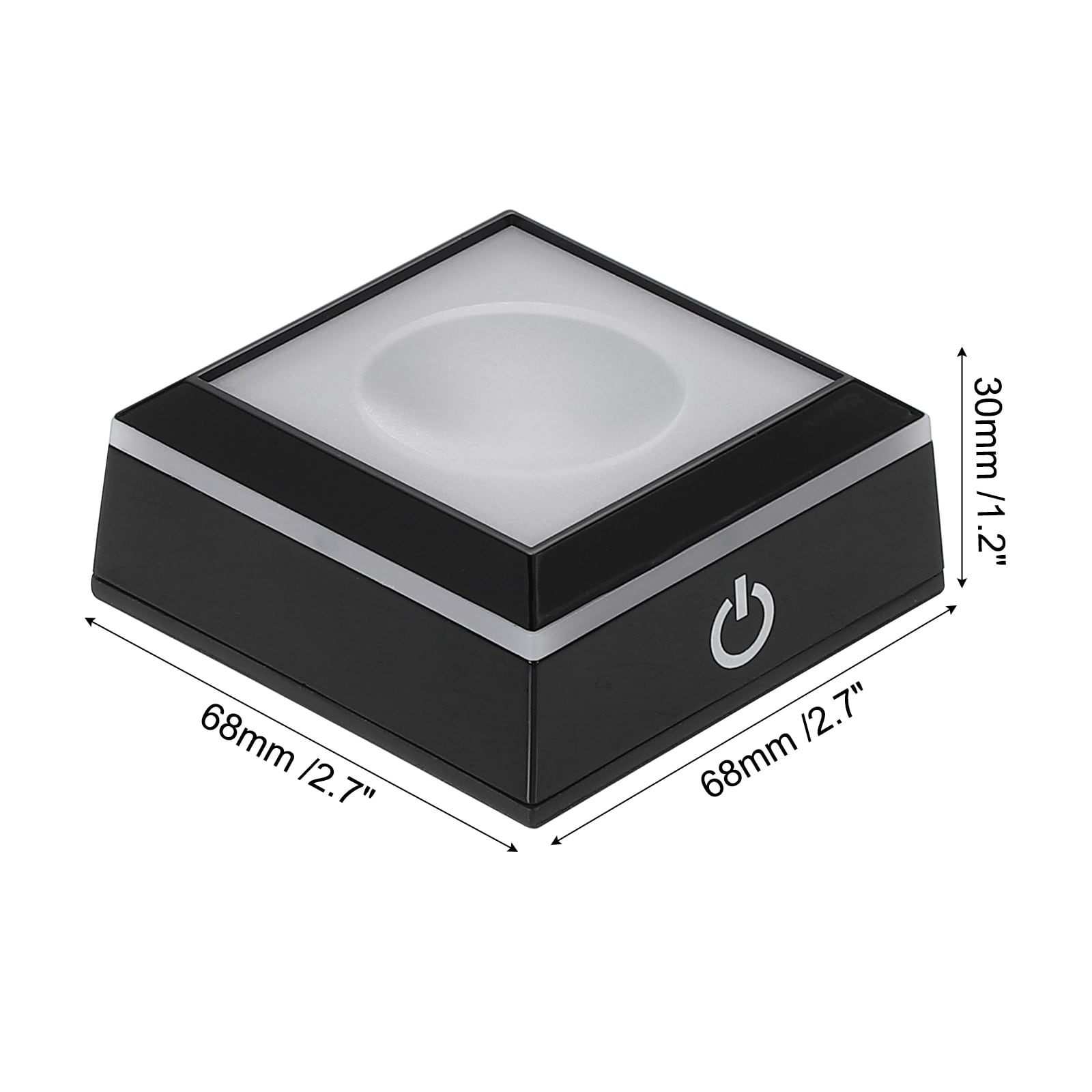 LED Light Base Non-Slip Display Stand, LED 6 Lighting Mode Multicolor Light Base for Glass Ball Party Decoration - 2Pcs