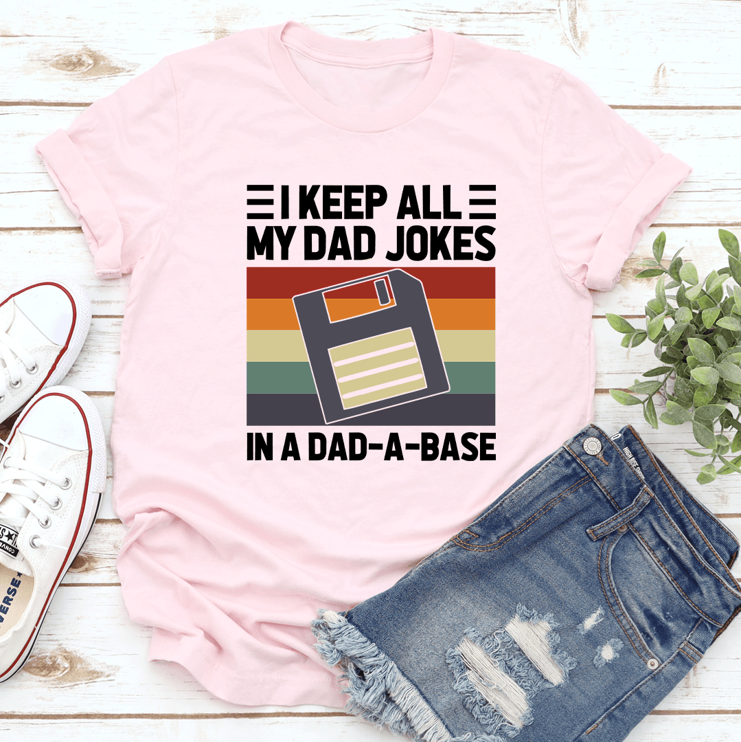 I Keep All My Dad Jokes Tee 2XL White