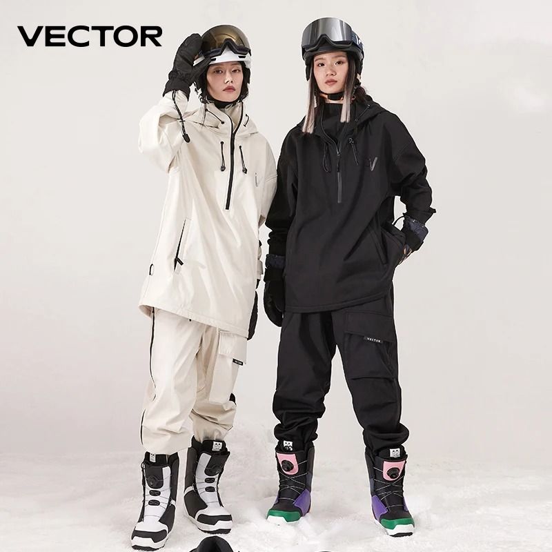 Men Women Ski Jacket Or Ski Pants Waterproof Windproof Winter Outdoor Snowboard Clothing m pants White