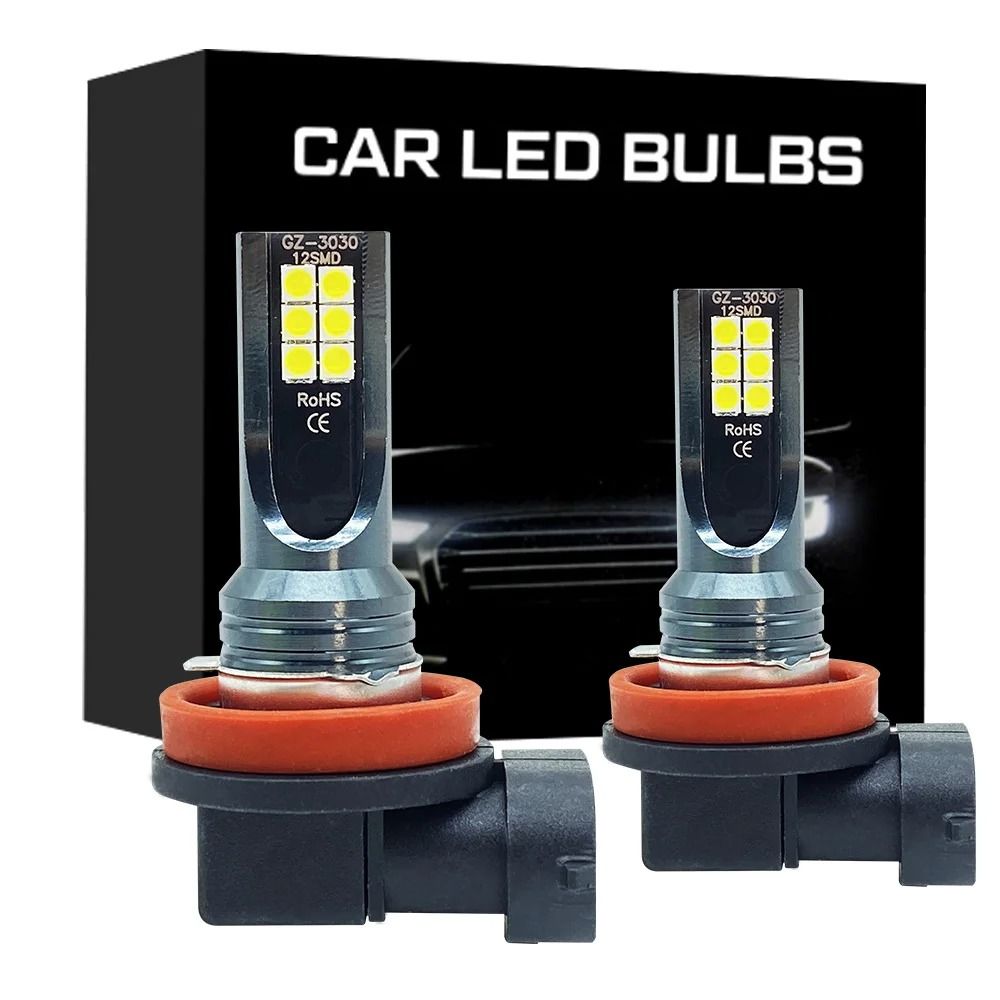 H8 H9 H11 LED Fog Light Bulbs 80W High Brightness For Car And Motorcycle h9 ice Blue