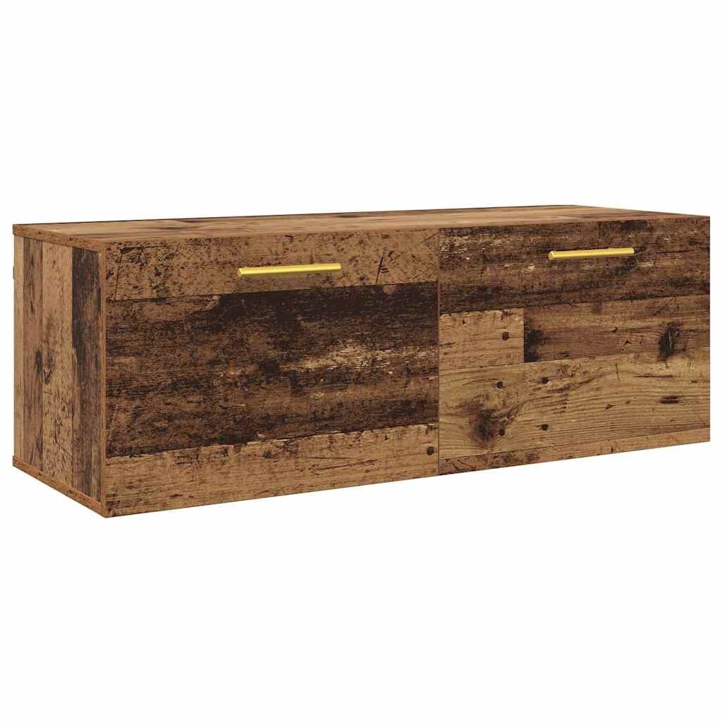 vidaXL Wandschrank Altholz 100 x 36,5 x 35 cm Holzwerkstoff Image