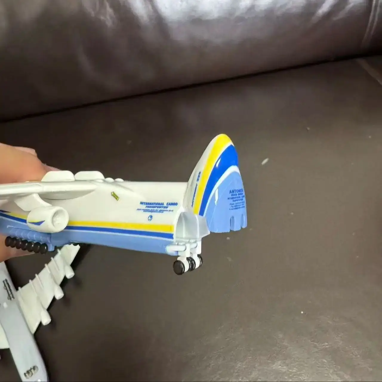 Neues 20 cm großes Antonov AN-225 „Mriya“ Transportflugzeug aus Metalllegierung im Maßstab 1:400, Druckguss-Flugzeug, Modellflugzeug, Hobby, Geschenke, Sammlung Image