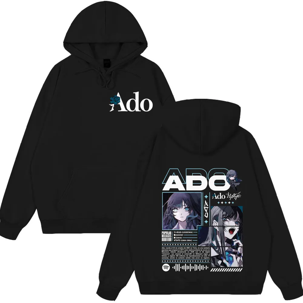 Ado World Tour 2025 Hibana Hoodies Men's Women Clothing Fashion Harajuku Casual Pullover Women Clothes Hot Sale Punk Streetwears
