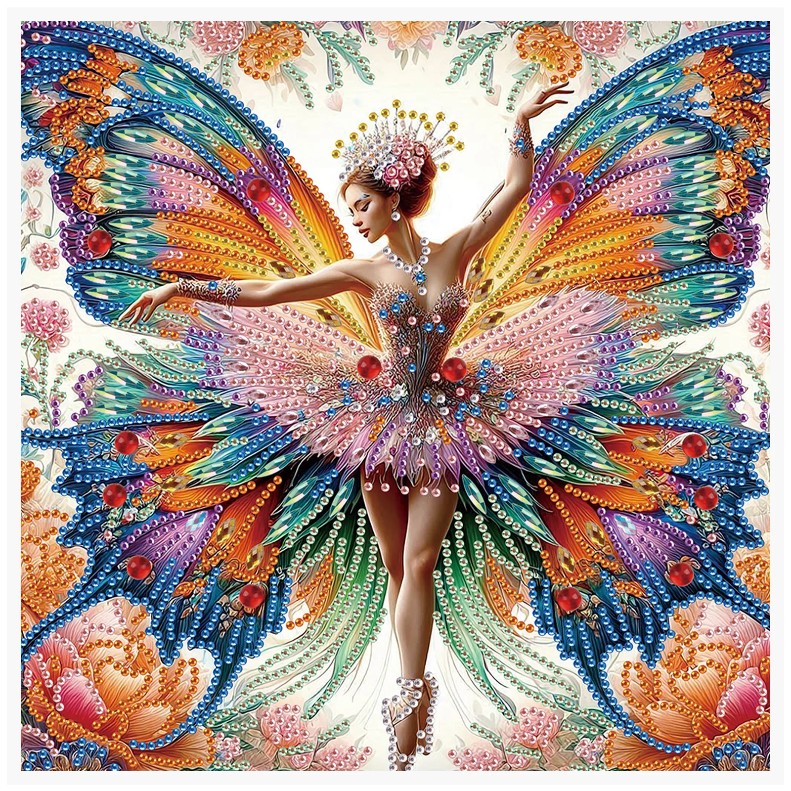 5D bricolage diamant peinture fleur Kit danse Ballet papillon fée décoration bricolage Alien perceuse diamant mosaïque Art cadeau artisanat mur