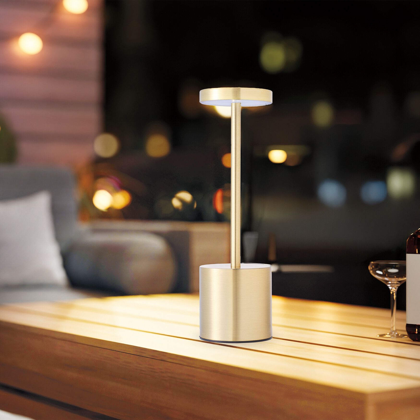 LED Table Light by SENSOR BRITE® in Gold