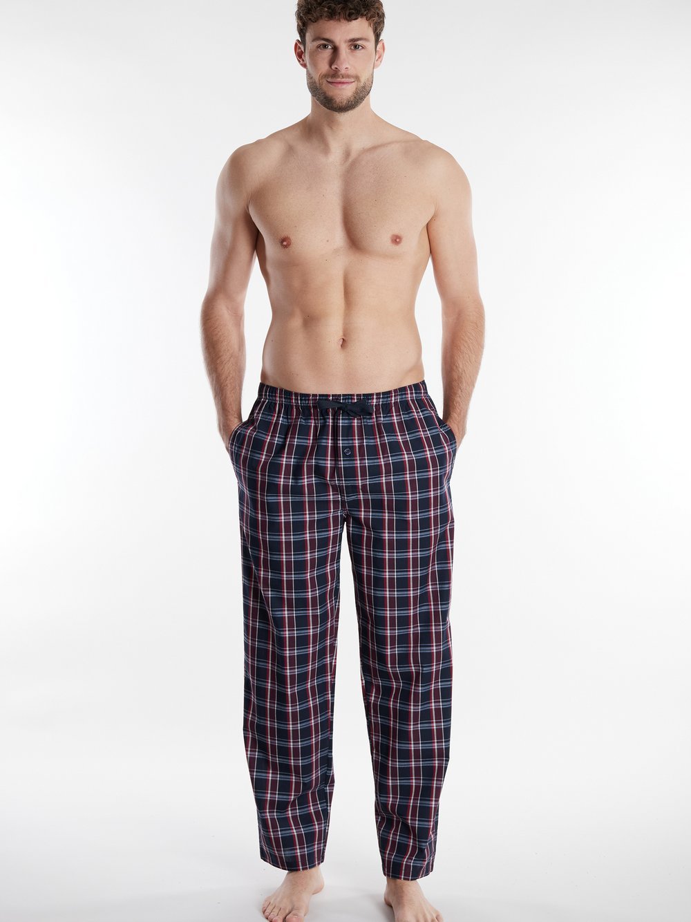 GÖTZBURG Pyjama Hose Herren blau, 48 Image