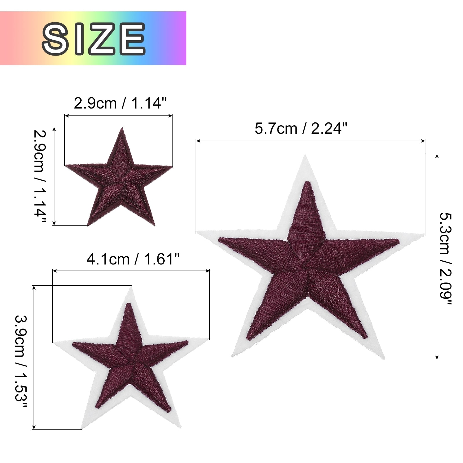 Iron on Patches Embroidered Sew Patches Appliques Garment Embellishments for Clothing Repair Backpack Shoes Decoration