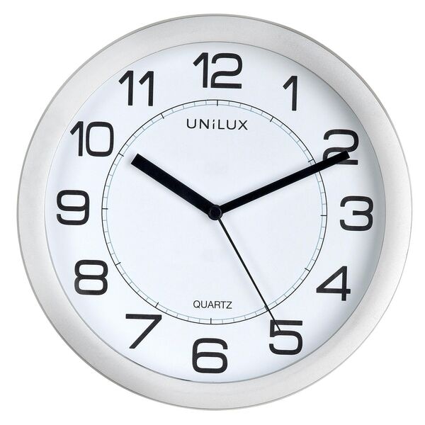 unilux Wanduhr Attraction grau 220 mm