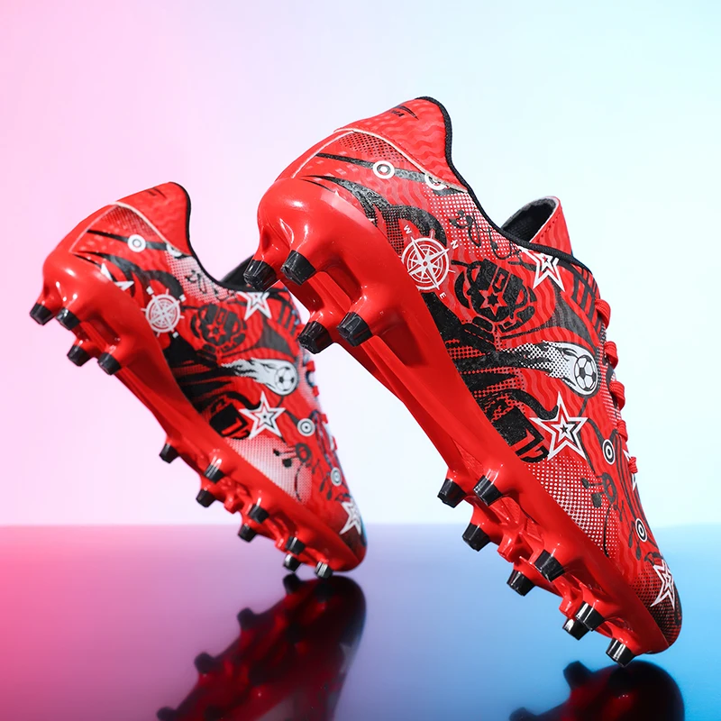 Nuove scarpe da calcio per bambini Scarpe da calcio originali da uomo Scarpe da campo da calcio professionali per interni Tacchetti da società Sneaker TF/AG antiscivolo