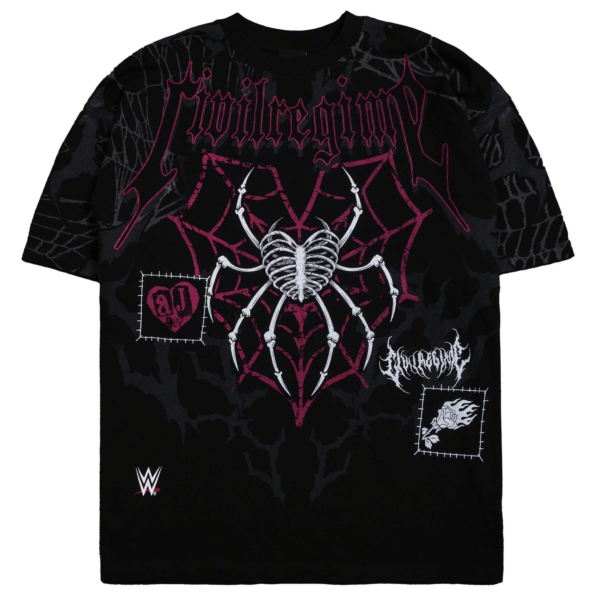 Schwarzes AJ Lee Civil Regime Boxy T-Shirt für Herren Image