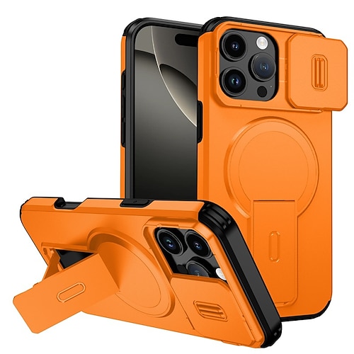 Handy Hülle Handyhüllen Für iPhone 16 15 14 Pro Max Plus 16e 13 Pro Max Rückseite Mit Ständer Stoßfest Rüstung PC PU-Leder Image