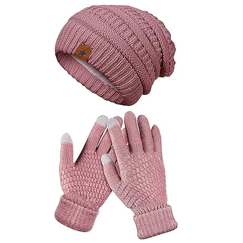 Weihnachtsgeschenk für Mütter: Wintermütze, Schal und Handschuhe im Set – 2-in-1-Set Image