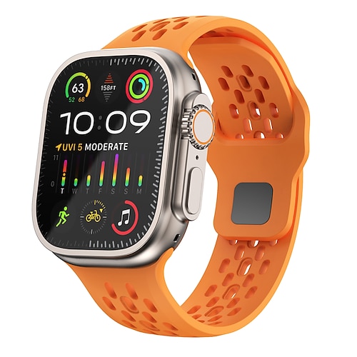Sportarmband Solo-Loop Kompatibel mit Apple Watch Armband 38mm 40mm 41mm 42mm 44mm 45mm 49mm Sternenlicht Luxus Verstellbar Silikon Ersatzarmband für iwatch Ultra 3 2 Series 11 10 9 8 7 SE 6 5 4 3 2 1 Image