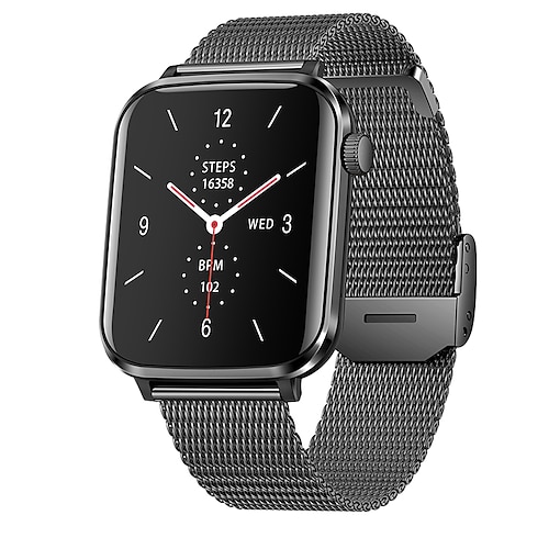 Neue 1,85-Zoll-AMOLED-Smartwatch mit Bluetooth-Anruffunktion, individuellem Zifferblatt, Sport-Fitness-Tracker und Herzfrequenzmessung für Damen und Herren Image