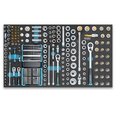 Hazet Weckstattwageneinlage - Steckschlüssel-Satz - 259-tlg. [Hersteller-Nr. 163-606/259] Image