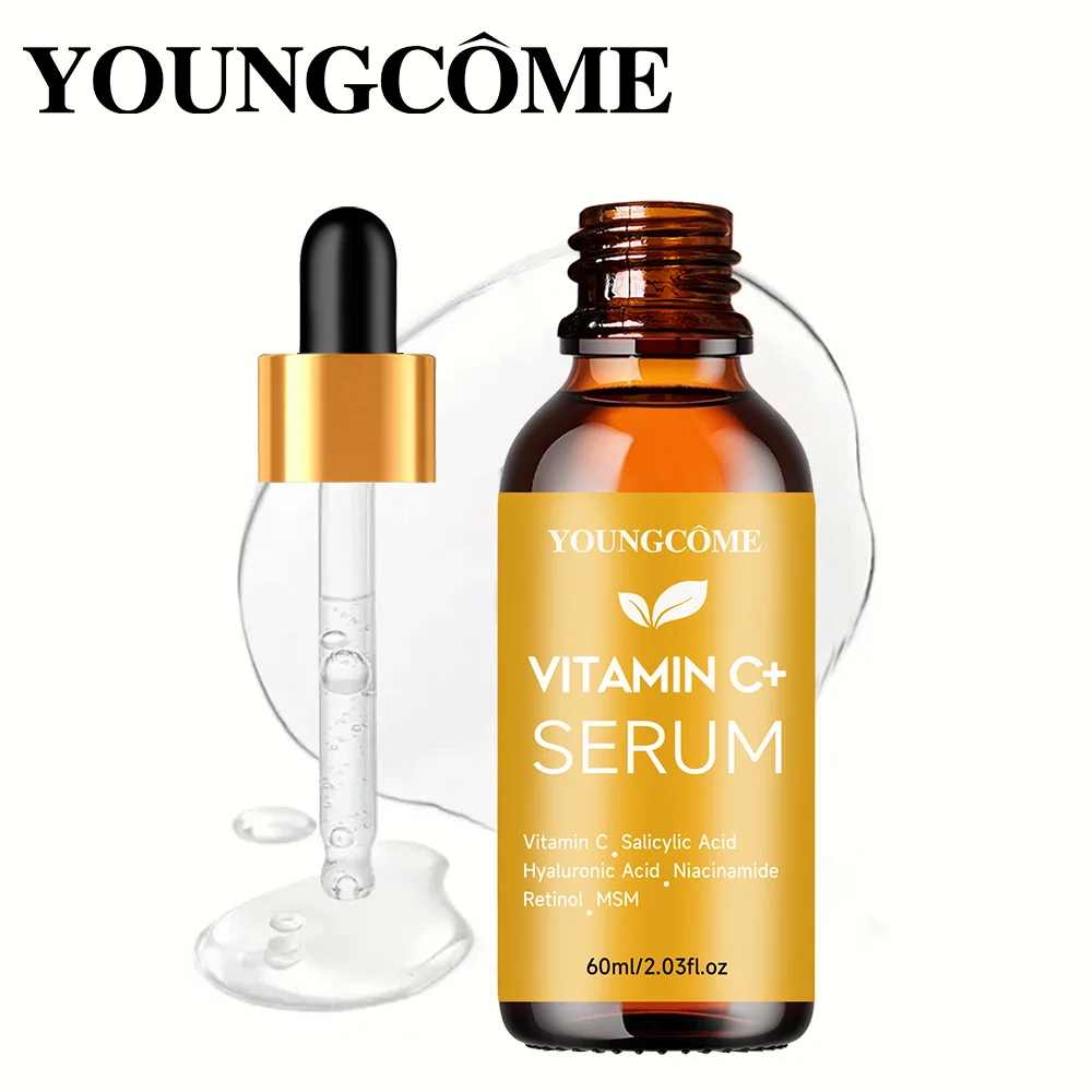  Vitamin C+Serum, Faltenentferner, Gesichtsserum, Lifting, fest, verblasst feine Linien, Anti-Aging-Essenz, Aufhellung, Aufhellung, nährt die Hautpflege Image
