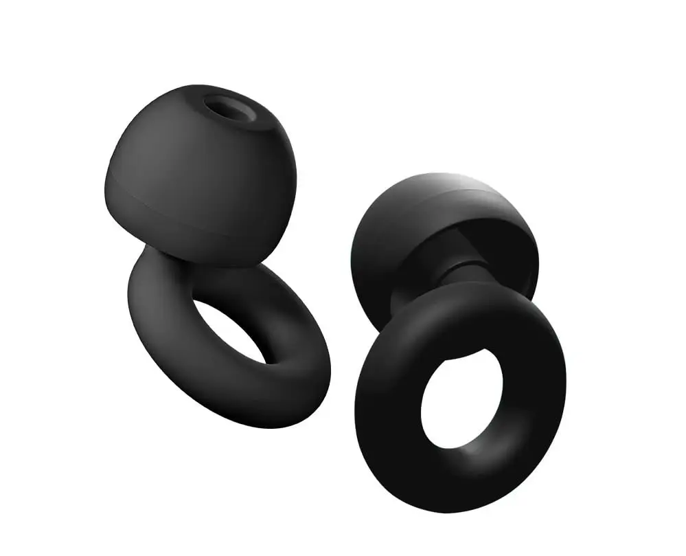 HUAK Loop-Ohrstöpsel aus Silikon – superweiche, wiederverwendbare Geräuschreduzierung für Schlaf, Schwimmen und Arbeit, 8 Ohrstöpsel in XS/S/M/L Image