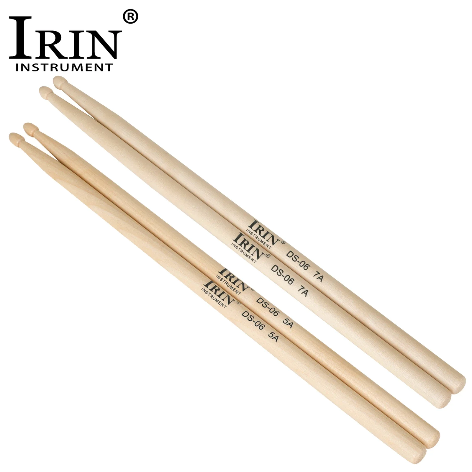 IRIN DS-06 Drum Sticks Ahorn Drumstick 5A 7A Trommel Schlägel Professionelle Holz Percussion Musical Instrument Zubehör Teile Image