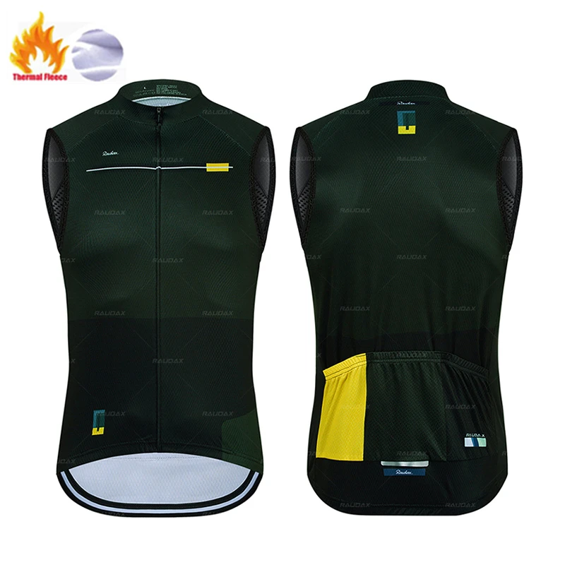 Gilet de cyclisme thermique en polaire d
