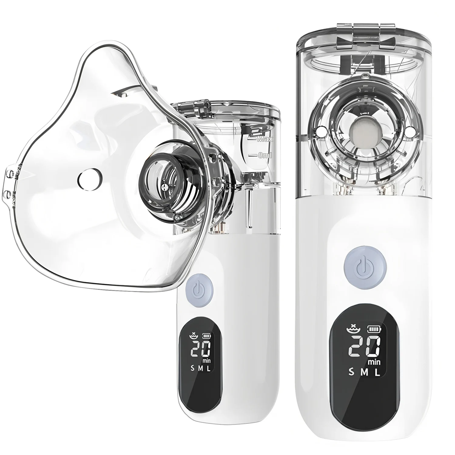 Fireurus nébuliseur Rechargeable affichage LED réglable médical silencieux inhalateur ultrasonique dispositif de vapeur Mobile adulte enfant médical