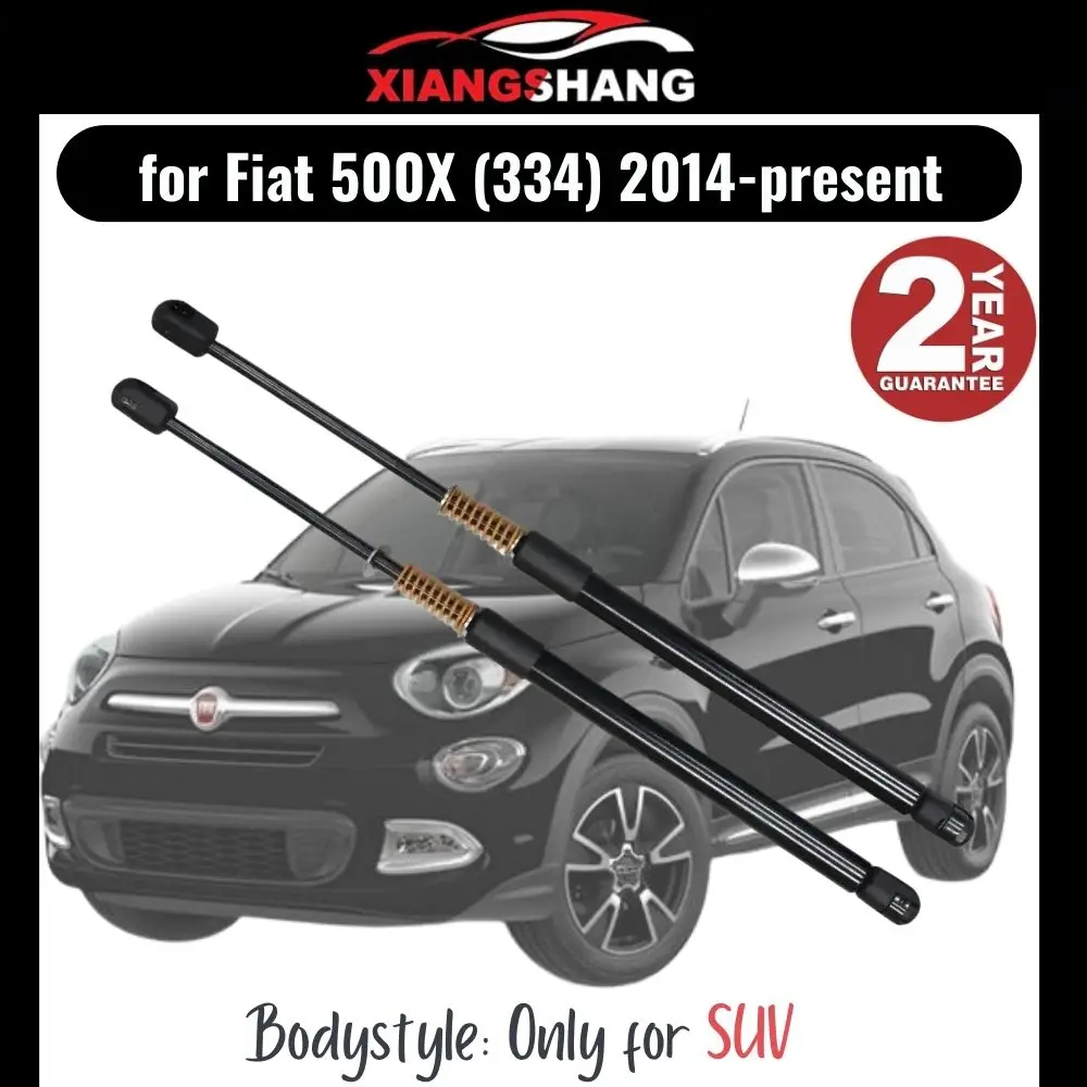 2 Stück Heckklappendämpfer für Fiat 500X (334) ab 2014 SUV Heckklappe mit Feder Kofferraum Kofferraum Gasdruckfedern Image