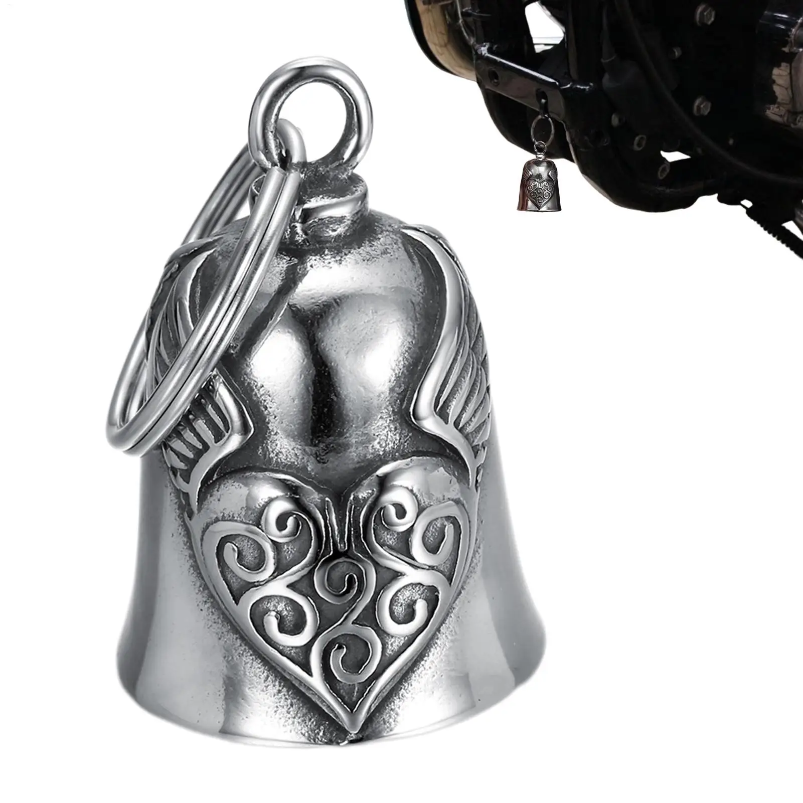 Reitglocke Angel Guardian Biker Reitglocke Tragbares Motorradzubehör für Biker Fahrer Motorrad Fahrrad Geschenk Image