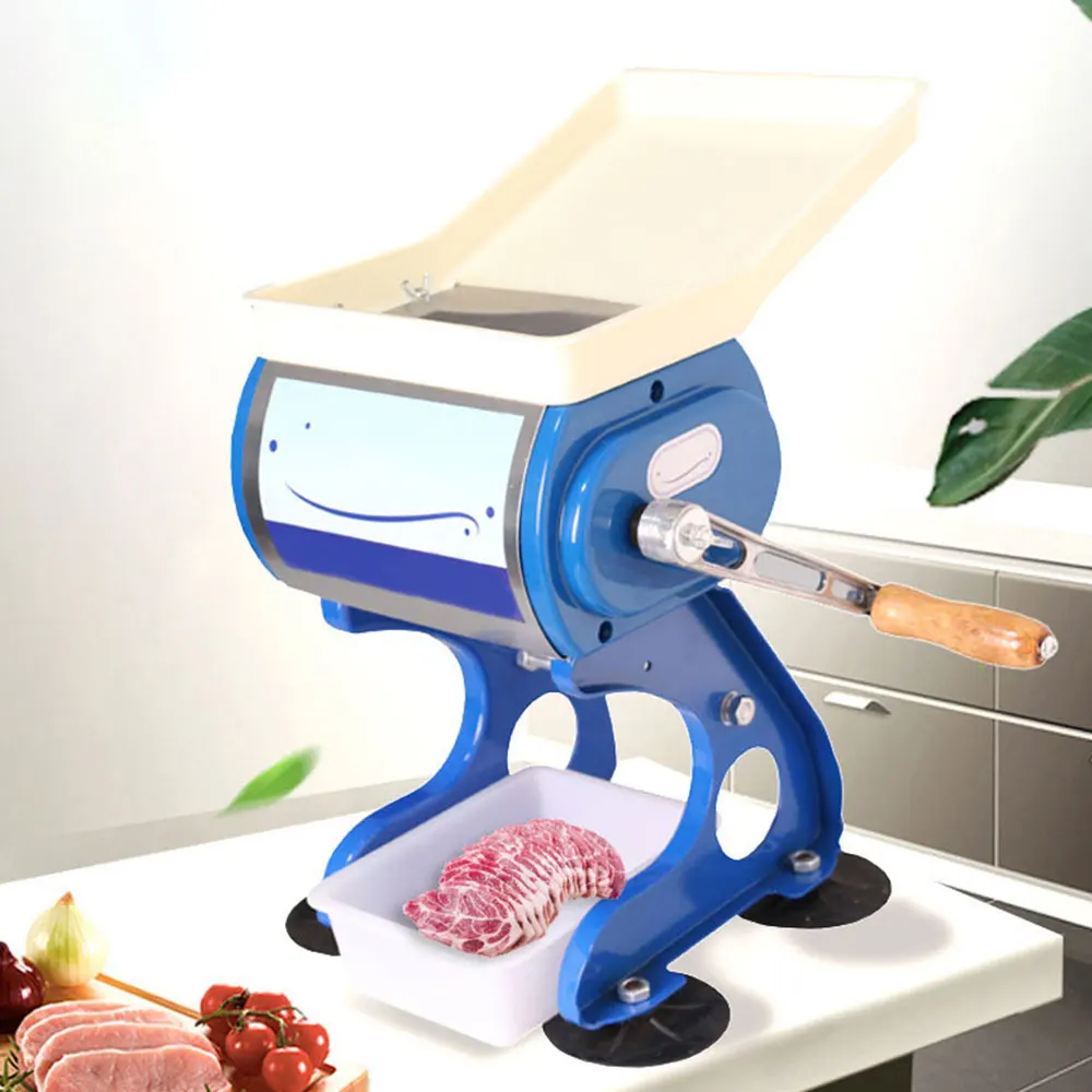 Fleischwolf Cutter Maschine Handkurbel Fleisch Slicer Haushalt Schweinefleisch Rindfleisch Schleifen Geschreddert Maschine Brecher Küchenmaschine Image
