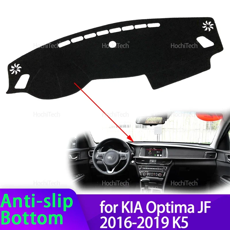 Für KIA Optima JF 2016 2017 2018 2019 K5 Auto Dashboard Abdeckung Vermeiden Licht Pad Instrument Panel Matte Fall Teppiche Image