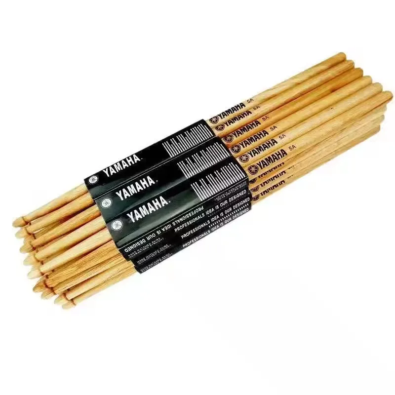 1 Paar 5A/7A Drumsticks, Drumsticks mit Holzspitze, Ahorn-Holz-Drumsticks, Schlagzeug-Set, Percussion-Zubehör für Schlagzeuger oder Anfänger Image