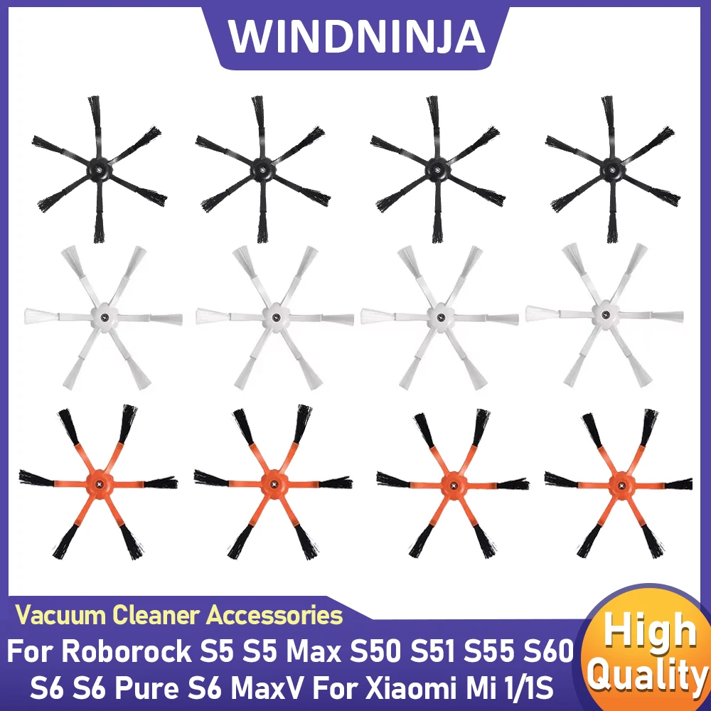 Seite Pinsel Teile Für Xiaomi 1/1S Für Roborock S5 S55 S51 S50 S6 S60 S5 Max S6 reine S6 MaxV E25 E35 Roboter Vakuum Zubehör Image