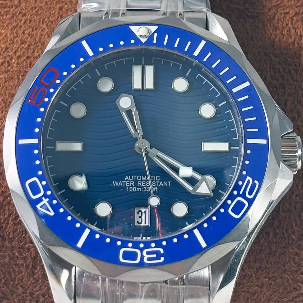 Kundenspezifisches Logo, 42 mm, transparentes Saphirglas aus 316L-Edelstahl, geeignet für NH35 NH36 Automatikwerk, 10 bar wasserdicht1 Image