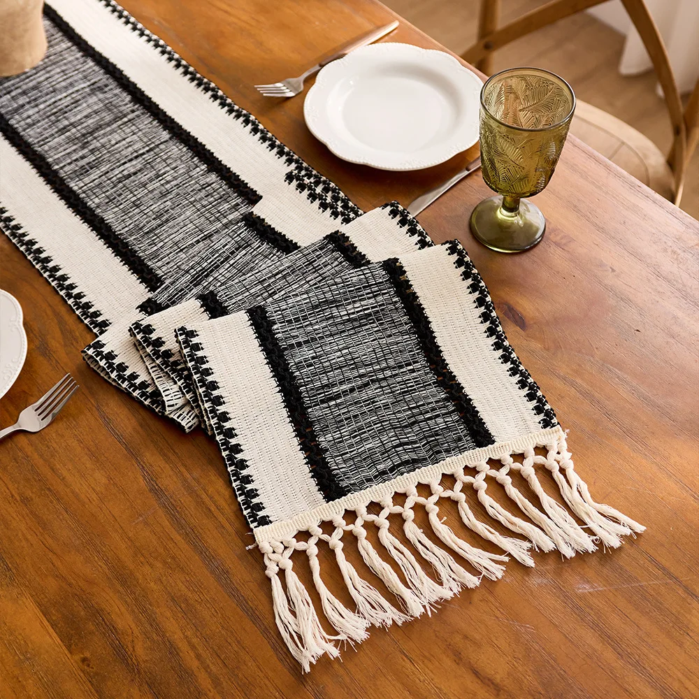 Neue Multi-Farbe Tisch Läufer Nordic Hohl Quaste Tischdecke Tisch Dekoration Hause Kaffee Tisch Schuh Schrank Abdeckung Handtuch