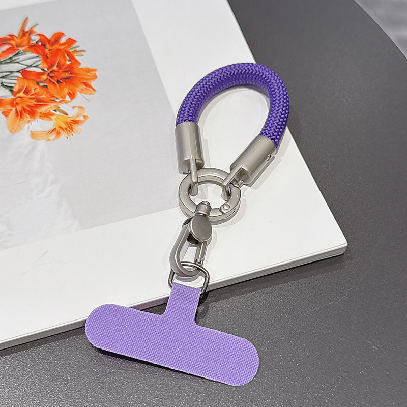 New Fashionable Phone Clip Lanyard Wristband Durable and Sturdy Bag Camera Cord Anti-Loss Unisex Wrist Lanyard Short Phone Chain New Fashionable Rotating One-Piece Clasp Finger Ring Lanyard