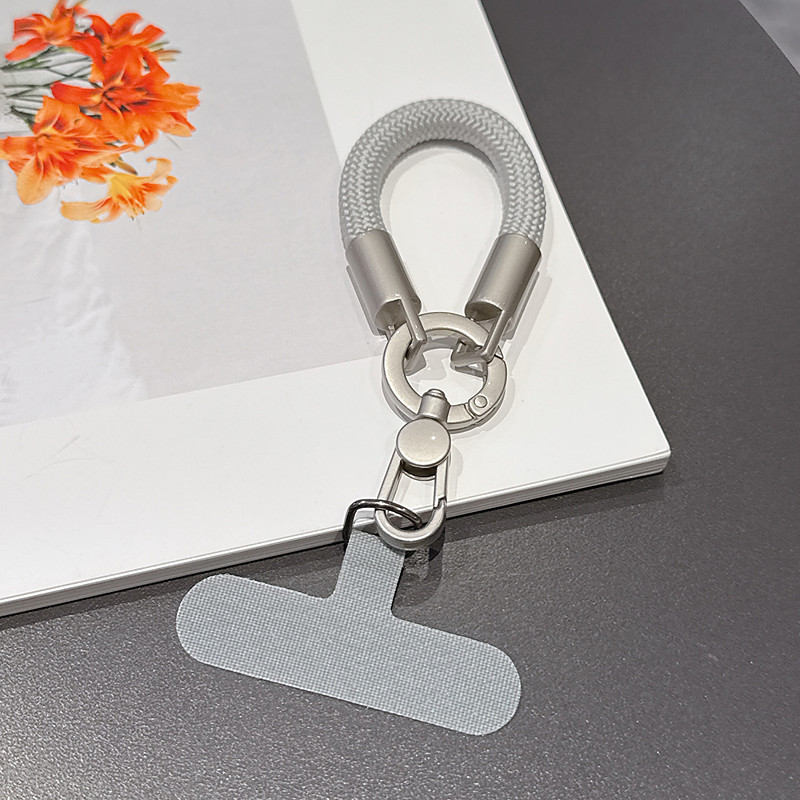 New Fashionable Phone Clip Lanyard Wristband Durable and Sturdy Bag Camera Cord Anti-Loss Unisex Wrist Lanyard Short Phone Chain New Fashionable Rotating One-Piece Clasp Finger Ring Lanyard