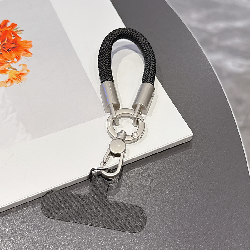 New Fashionable Phone Clip Lanyard Wristband Durable and Sturdy Bag Camera Cord Anti-Loss Unisex Wrist Lanyard Short Phone Chain New Fashionable Rotating One-Piece Clasp Finger Ring Lanyard